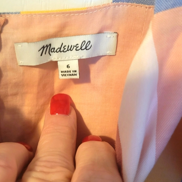 MADEWELL DRESS. SIZE 6 - Picture 3 of 6